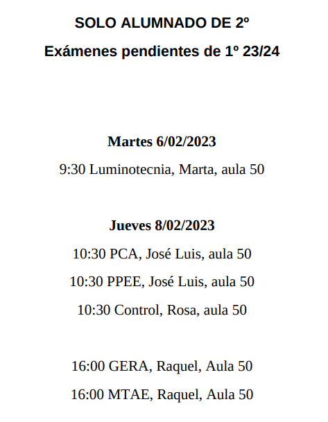 ciclos ex