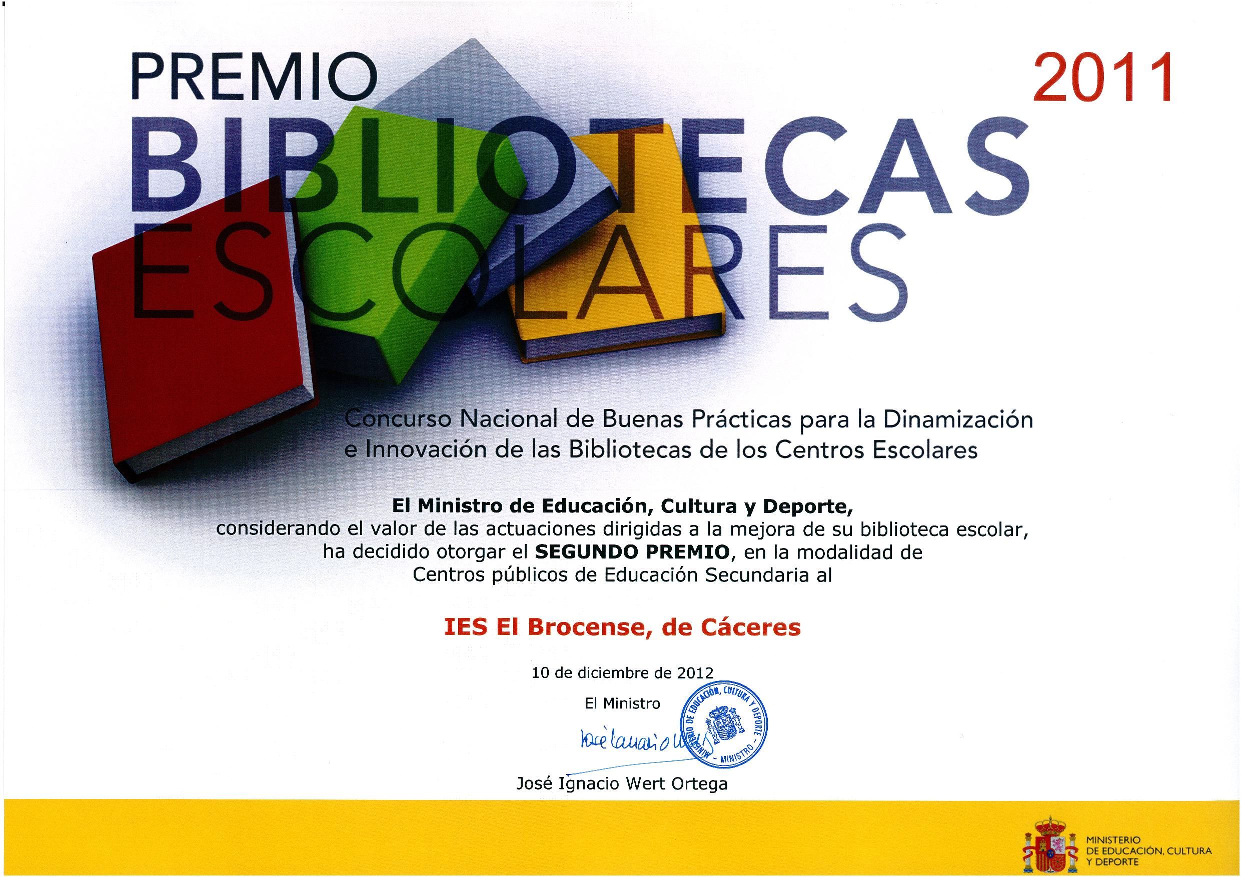 Diploma Premio nacional