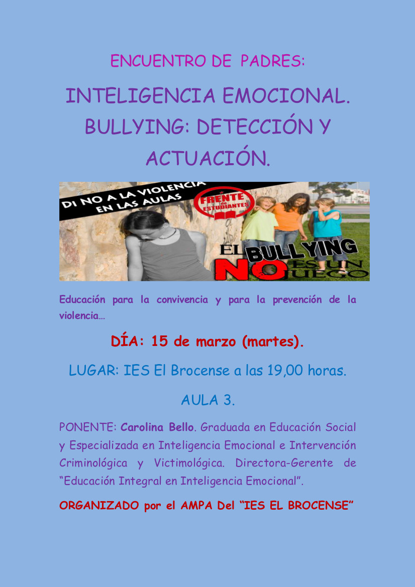 charla bullying