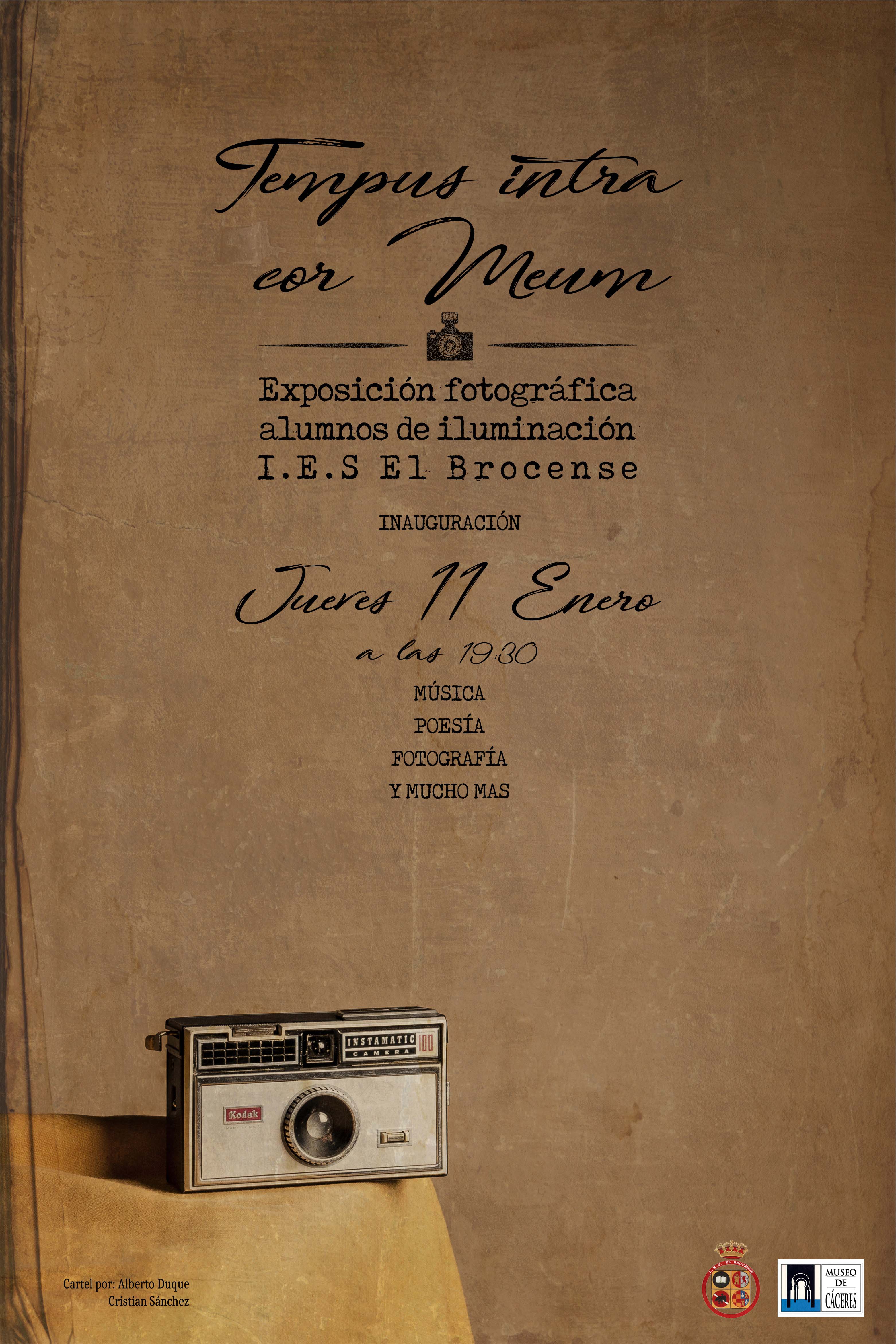 Cartel Exposición Tempus intra cor meum