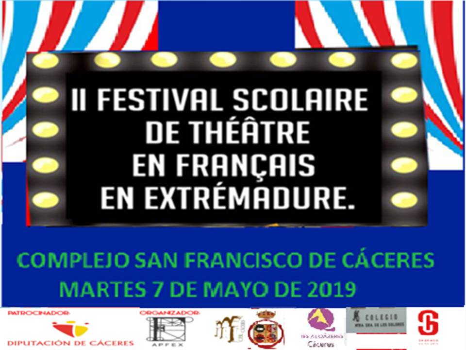 CARTEL II FESTIVAL THEATRE EN FRANÇAIS EN EXTREMADURA 2019