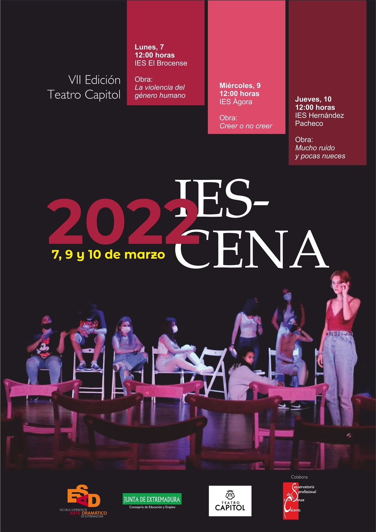 cartel IES CENA 2022 Teatro