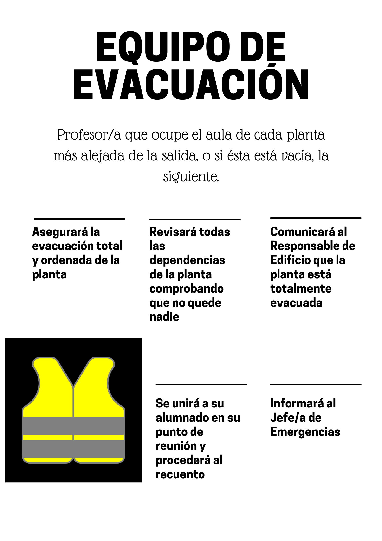 EQUIPO DE EVACUACIN