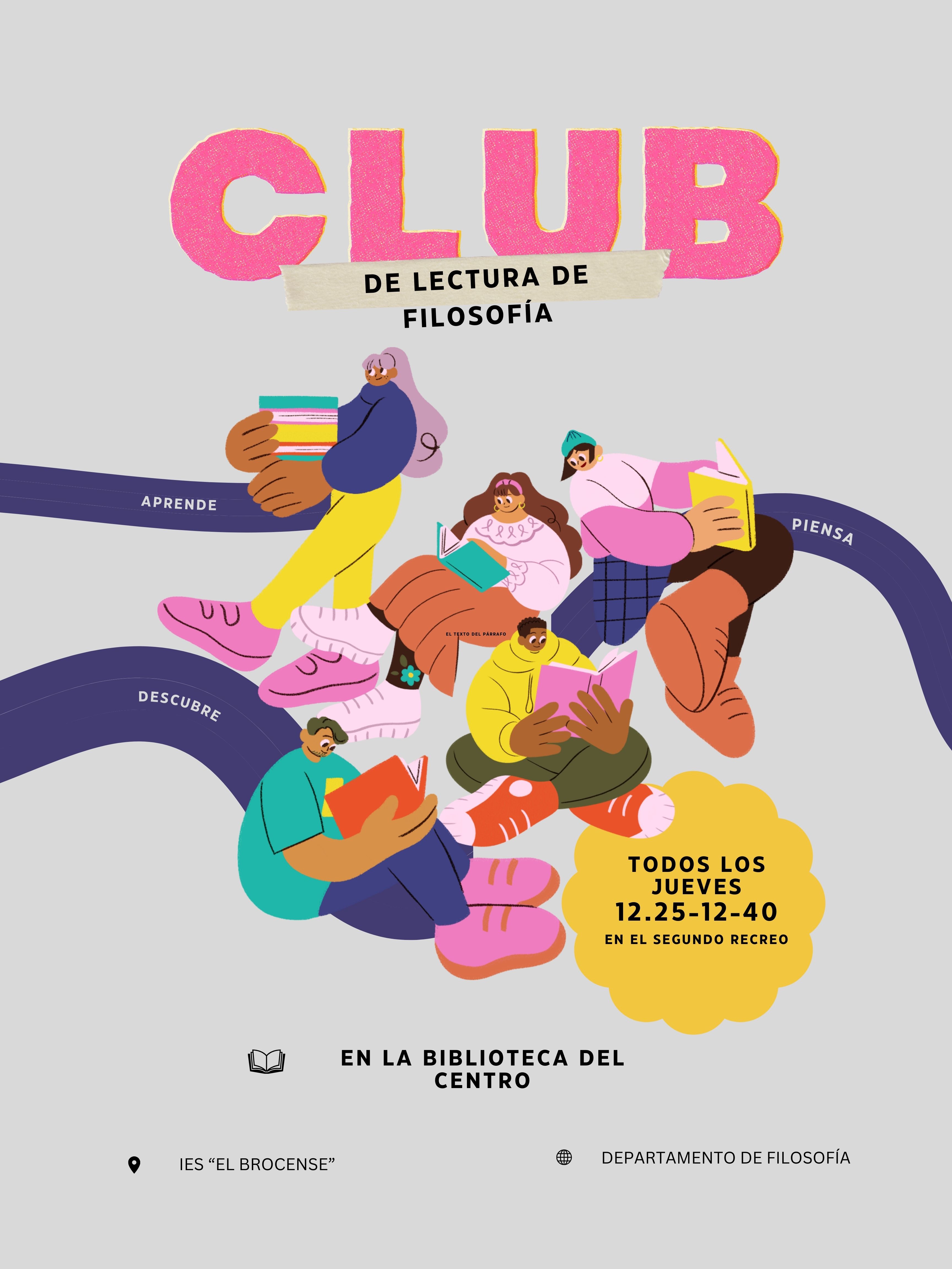 Cartel Club de lectura